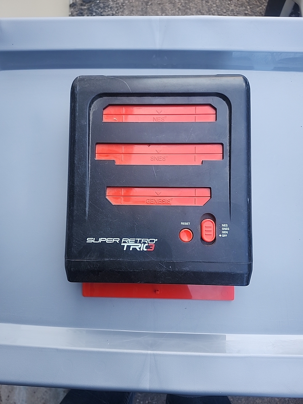 Nintendo Super Retro Trio Black and Red Multi-Console Adapter